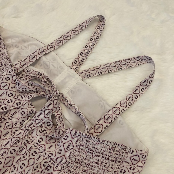 Madewell Silk Convertible Halter Dress Echo Grid 6 - Picture 6 of 7